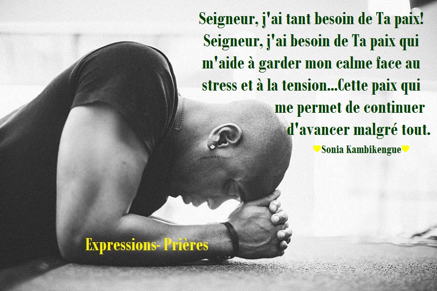 Expressions Seigneur, j'ai besoin de Ta paix
