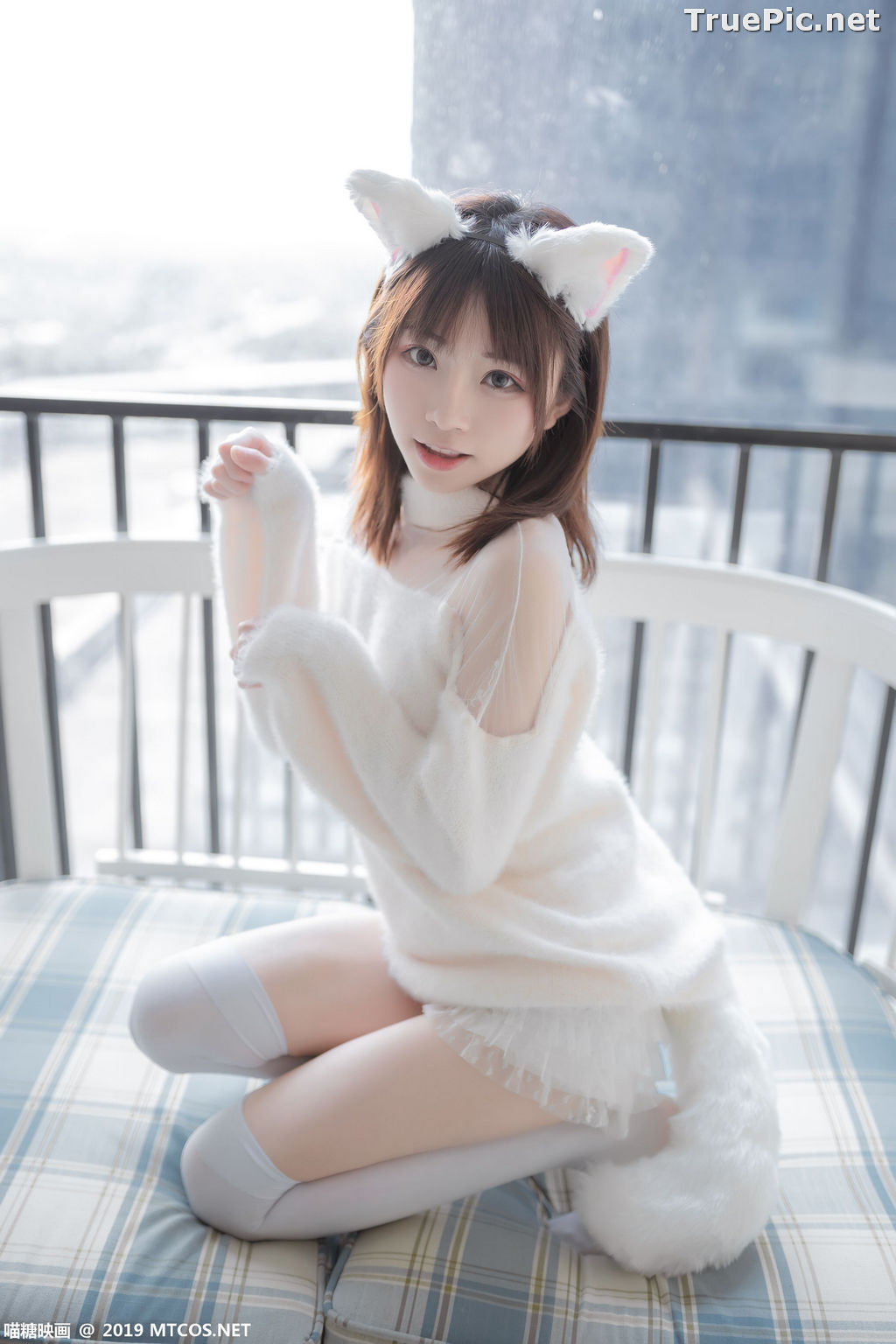 Image [MTCos] 喵糖映画 Vol.027 – Chinese Cute Model – Beautiful White Cat - TruePic.net - Picture-1