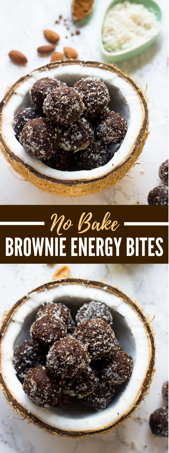 No Bake Brownie Energy Bites #healthy #breakfast