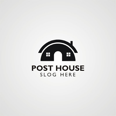 Post House Logo Editable Logo Template Free Download Now