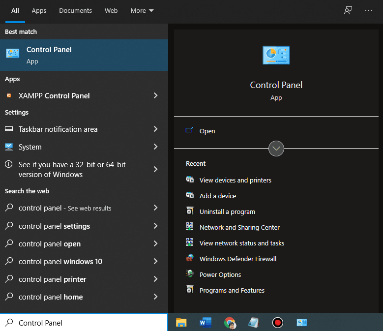 Cara Membuka Control Panel di Windows 10 Melalui Search Box Cara Membuka Control Panel di Windows 10 Melalui Search Box