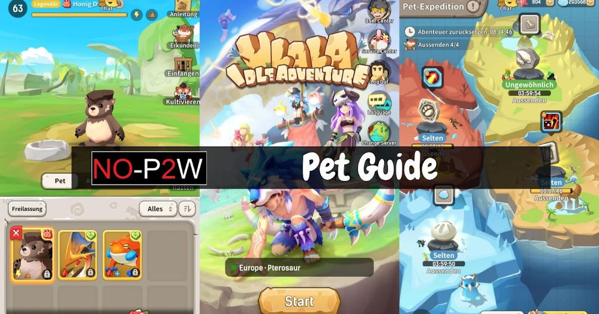 NOP2W.de Pet Guide Ulala Idle Adventure
