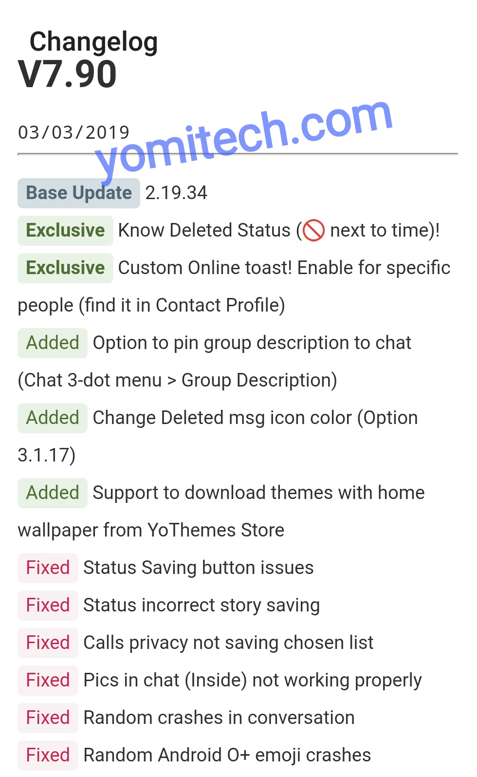 yowhatsapp 7.70 latest version download yowhatsapp 7.70 latest version download
