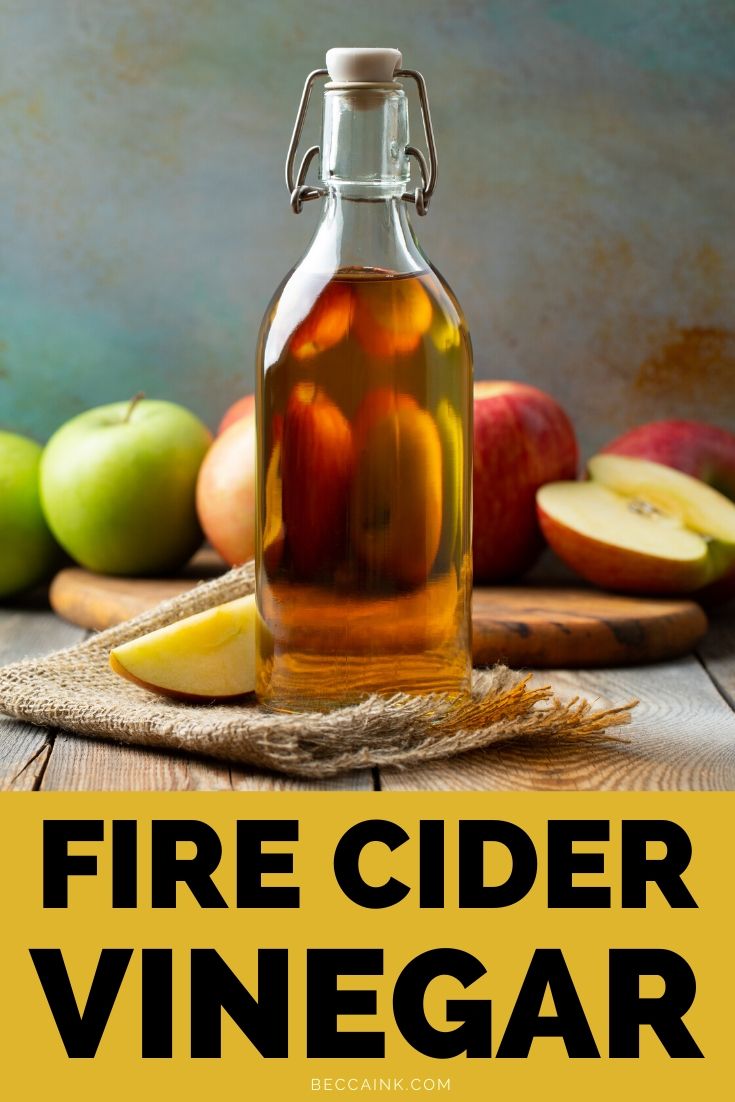 Fire Cider Vinegar A Natural Cold and Flu Remedy — Becca Ink