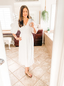 white linen dress target