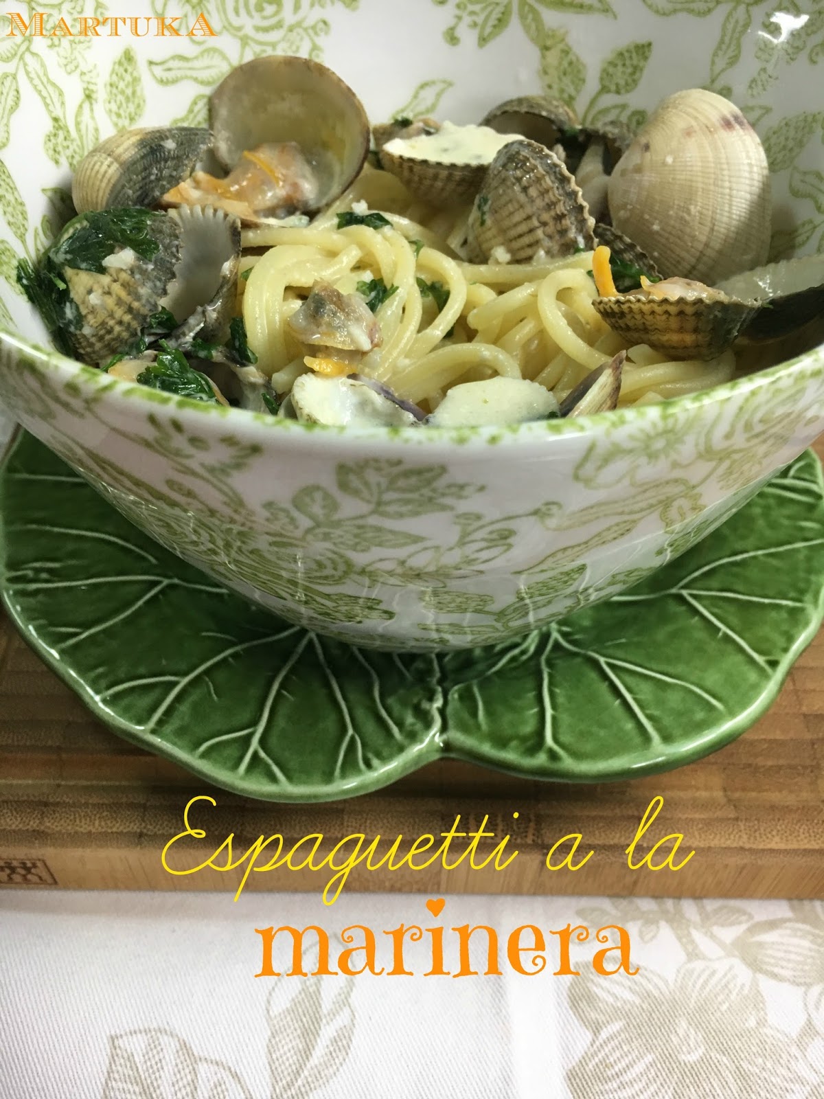Las recetas de Martuka: Espaguetti A La Marinera