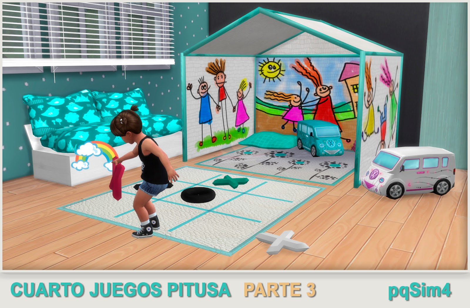 Sims 4 CC's The Best Toddler Playroom by pqSim4