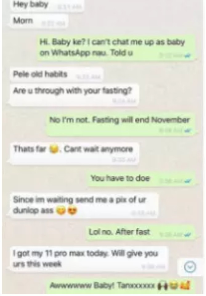 Wife sends Lover Nude Photos Over Iphone While Fasting With Husb image image