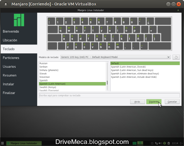 DriveMeca instalando Manjaro Linux XFCE Capella 15.12 paso a paso