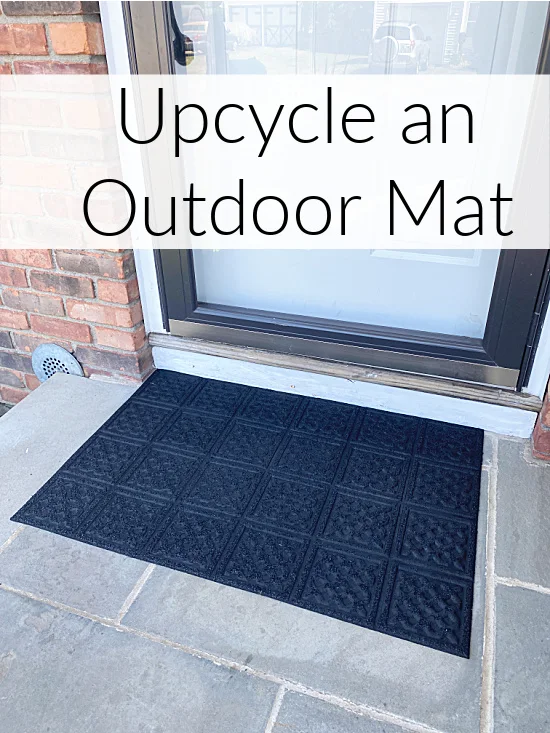 outdoor mat with overlay