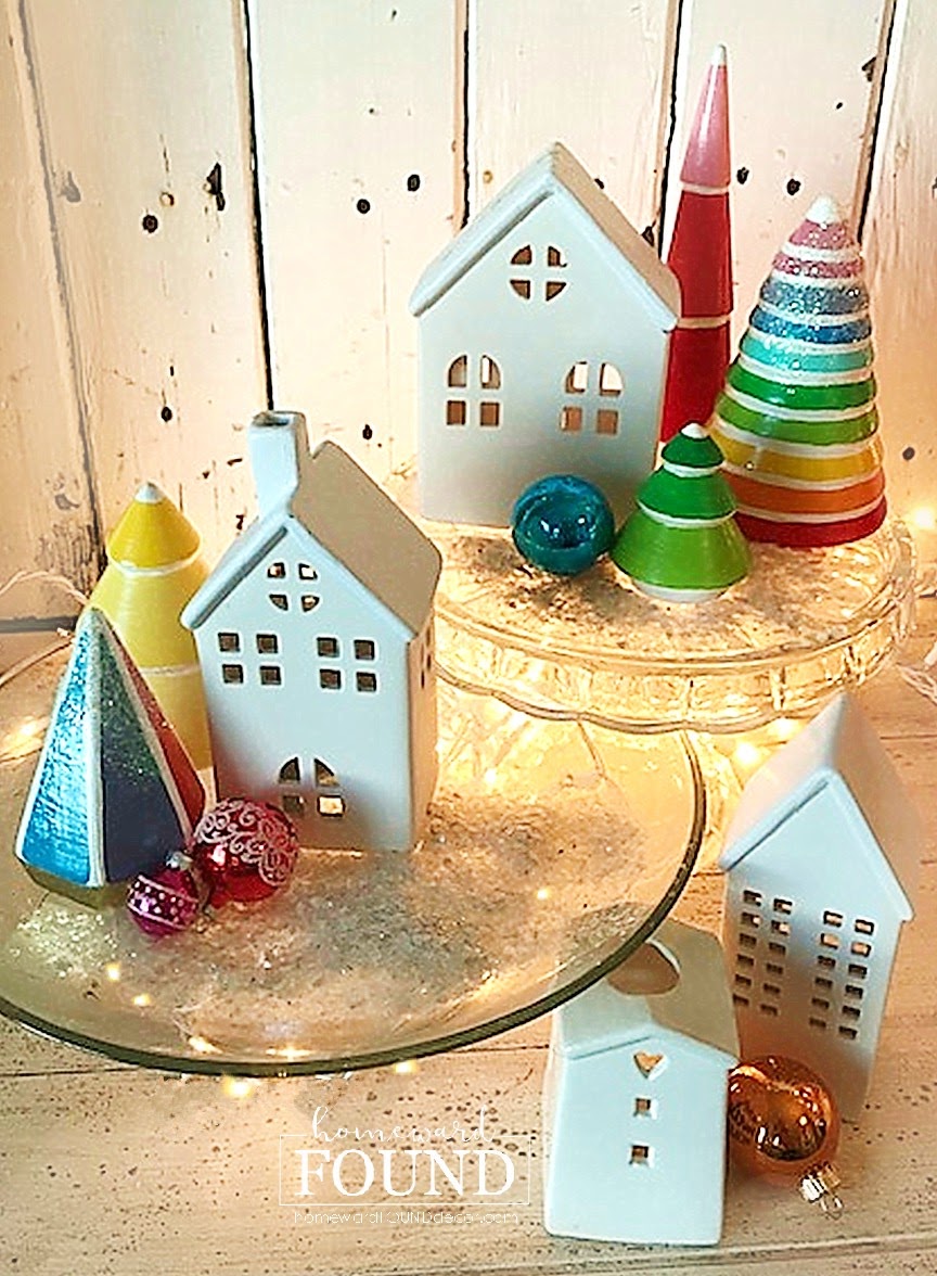 rainbow painted Target trees! homeward found decor