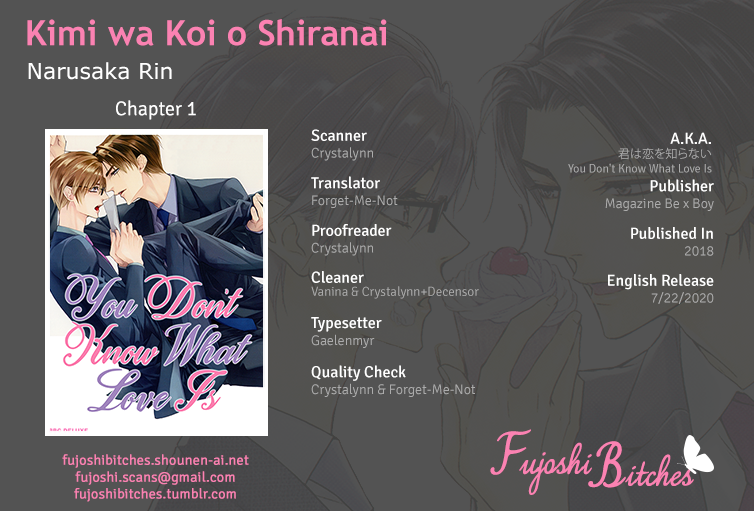 Kimi wa Koi o Shiranai Capitulo 1 | Kokoro no Fujoshi
