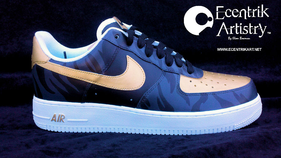 custom air force 1 gold