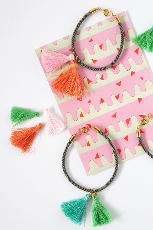 DIY silk tassel bracelet Lotts and Lots Making the everyday beautiful