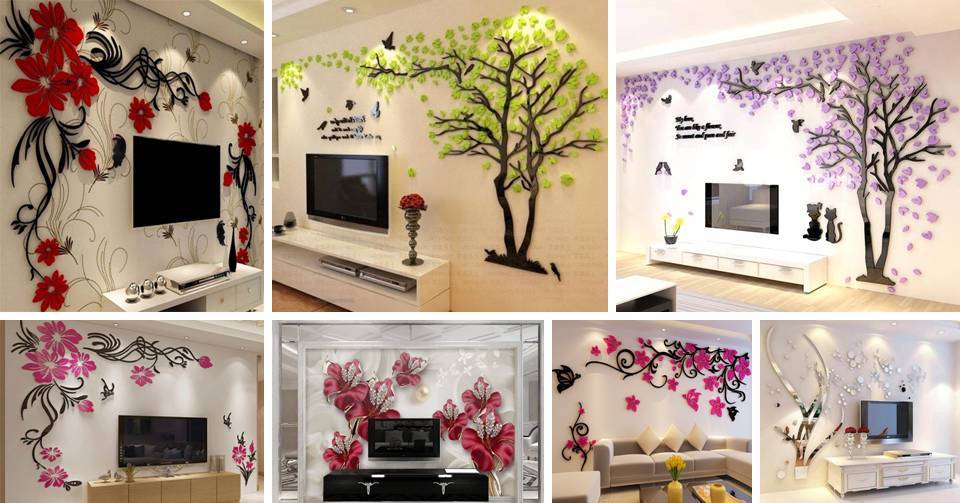 30 Best 3d Tv Wall Background Self Adhesive Stickers For Low