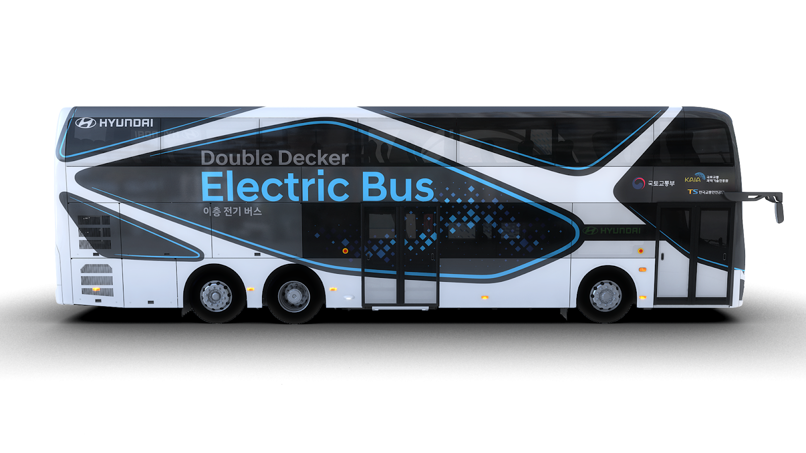 Hyundai presenta su bus eléctrico de dos pisos, con 72 minutos de carga