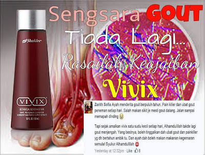 penawar gout dengan vivix