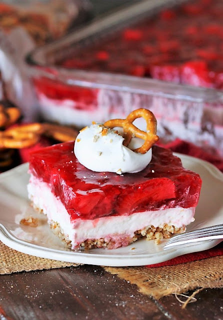 Strawberry Pretzel Salad | The Kitchen is My Playground