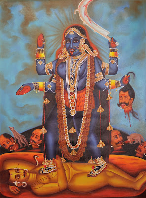 Oil Painting Of Devi Kali