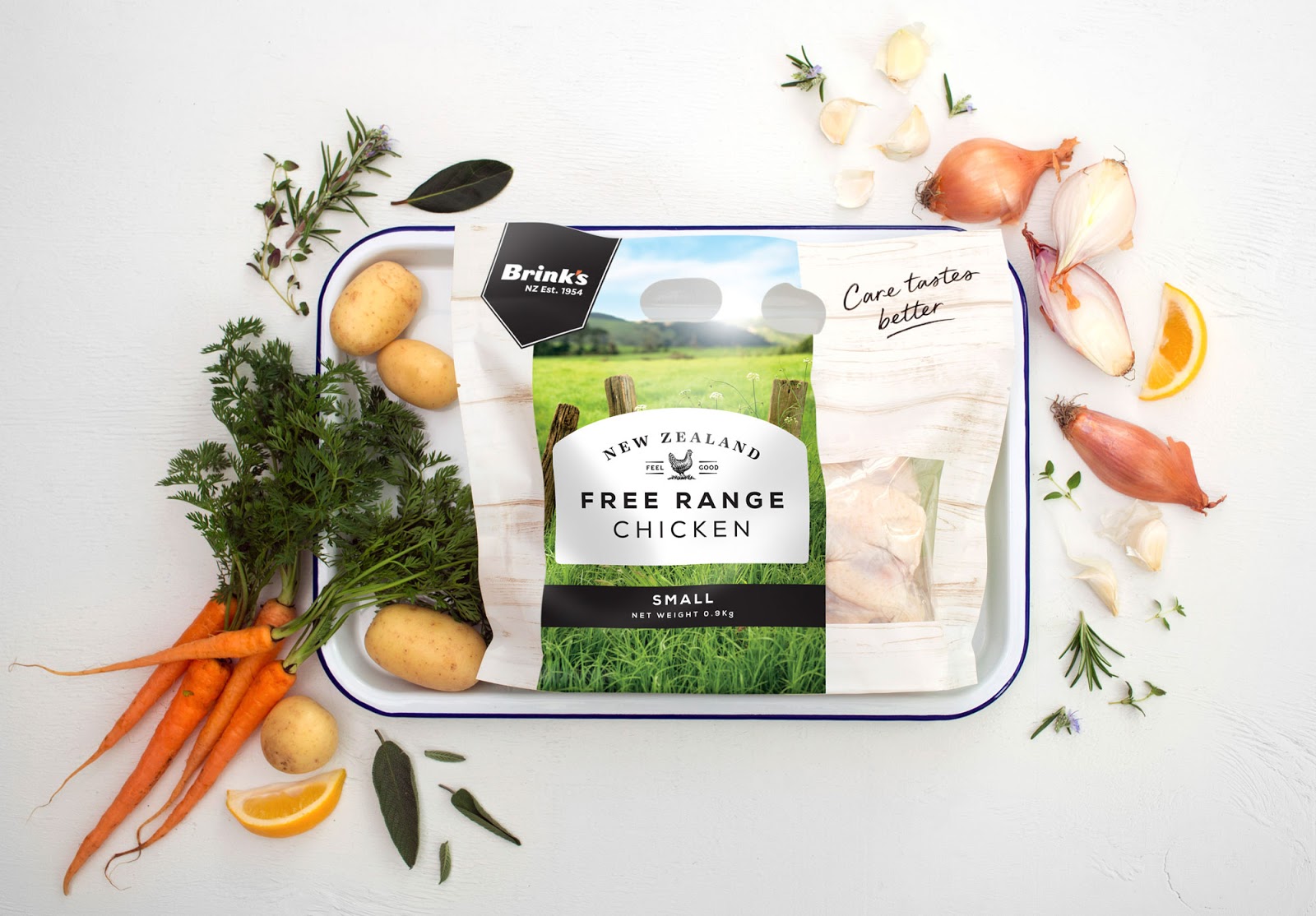 Brink's Free Range Chicken on Packaging of the World Creative Package