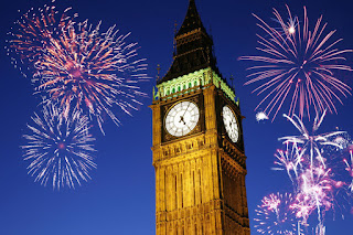 12 AM PM New Year Celebration