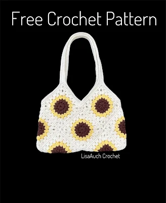 Free crochet bag pattern sunflower square