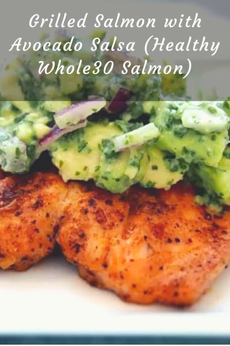 Grilled Salmon with Avocado Salsa (Healthy Whole30 Salmon Recipe!) is the BEST Salmon Recipe and just happens to be Whole30 approved! Spice rubbed Grilled Salmon topped with a creamy Avocado Salsa is one of the best Whole30 Recipes you'll ever try. Healthy, flavorful, EASY, and so delicious. Salmon and Avocado are a match made in Heaven. Grilled Salmon with Avocado Salsa (Healthy Whole30 Salmon Recipe!) is the BEST Salmon Recipe and just happens to be Whole30 approved! Spice rubbed Grilled Salmon topped with a creamy Avocado Salsa is one of the best Whole30 Recipes you'll ever try. Healthy, flavorful, EASY, and so delicious. Salmon and Avocado are a match made in Heaven.