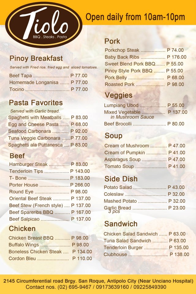 Eats and Chow Tiolo Antipolo Barbeque, Steakhouse and More