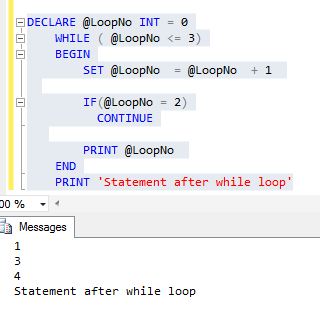 While Loop in SQl Server - Dot Net Office