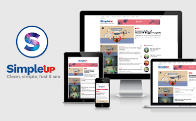 SimpleUP – Template Blogger Sederhana, Clean, Responsive, SEO dan Mobile Friendly