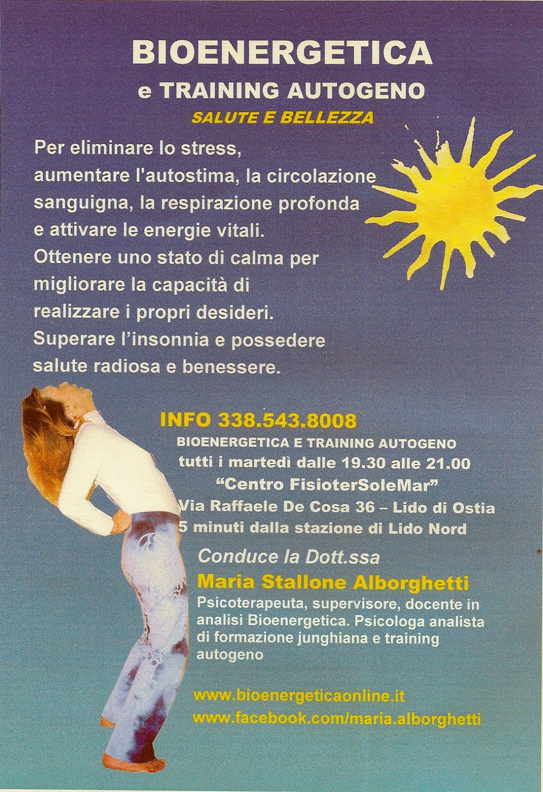 BIOENERGETICA e training autogeno