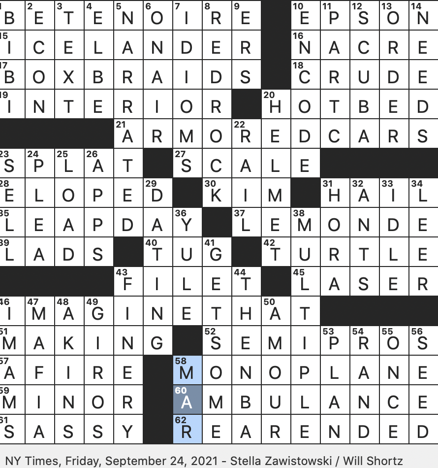 Rex Parker Does the NYT Crossword Puzzle: Sta4nce for instance