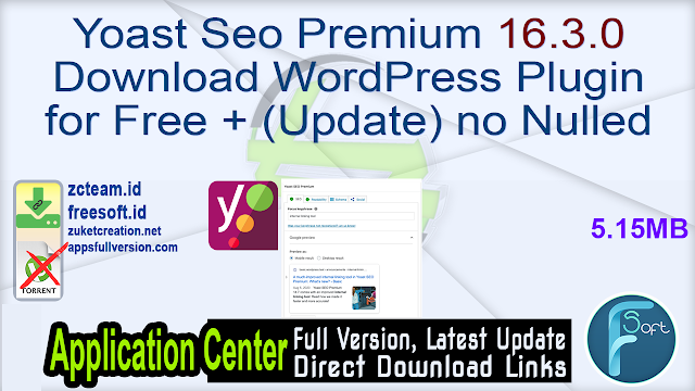 Yoast Seo Premium 16.3.0 Download WordPress Plugin for Free + (Update) no Nulled