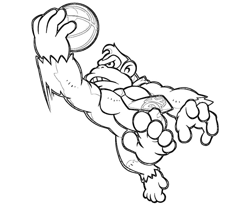 baby donkey kong coloring pages - photo #20