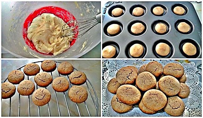 Preparación de las galletas integrales sin azúcar