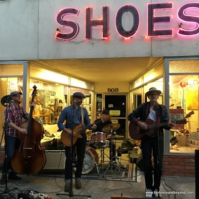 The Bottom Dwellers perform at First Friday Art Walk in Woodland, California
