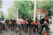 Sambil Berolahraga, Molen ke Kantor Naik Sepeda PGK Bareng Jajaran