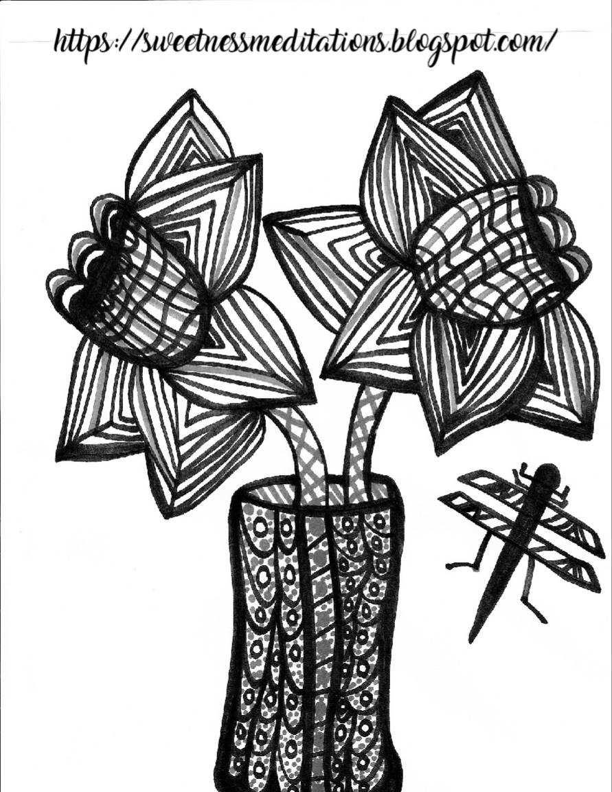 Sweetness Meditations: Free Daffodil Coloring Pages