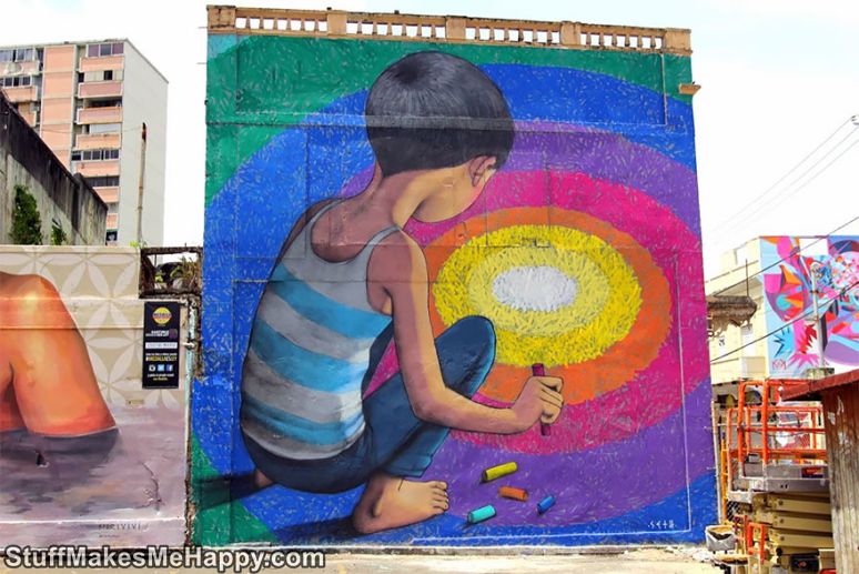 Not Just Graffiti, But A New Artistic World: Wonderful Masterpieces of House Street Art by Julien Malland