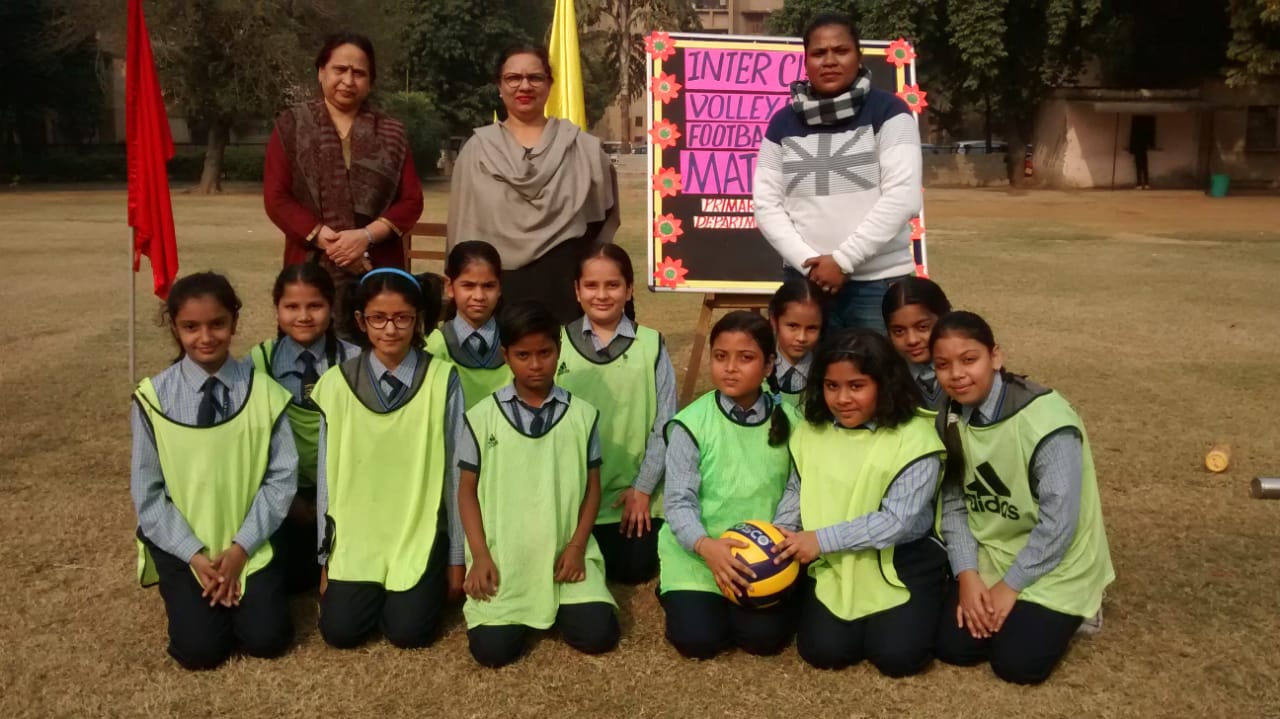 CRPF PUBLIC SCHOOL, ROHINI Football (Boys) and Volleyball (Girls) match of class V
