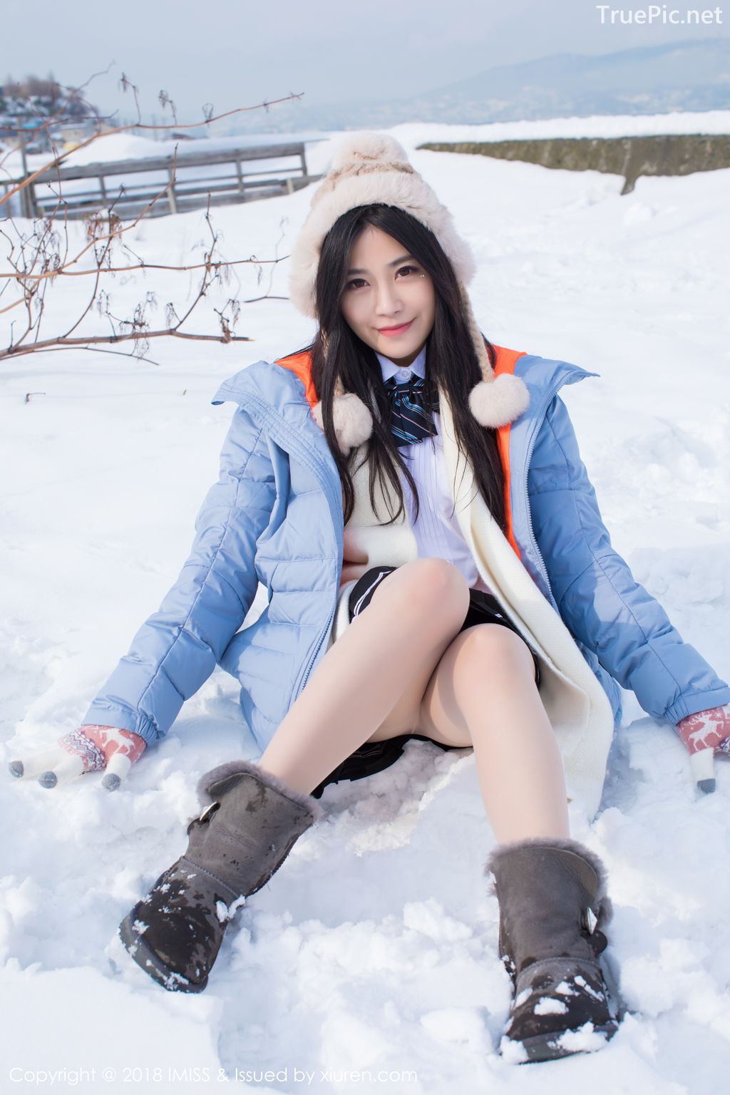 Image-IMISS-Vol.262-Sabrina model–Xu-Nuo-许诺-Sparkling-White-Snow-TruePic.net- Picture-13