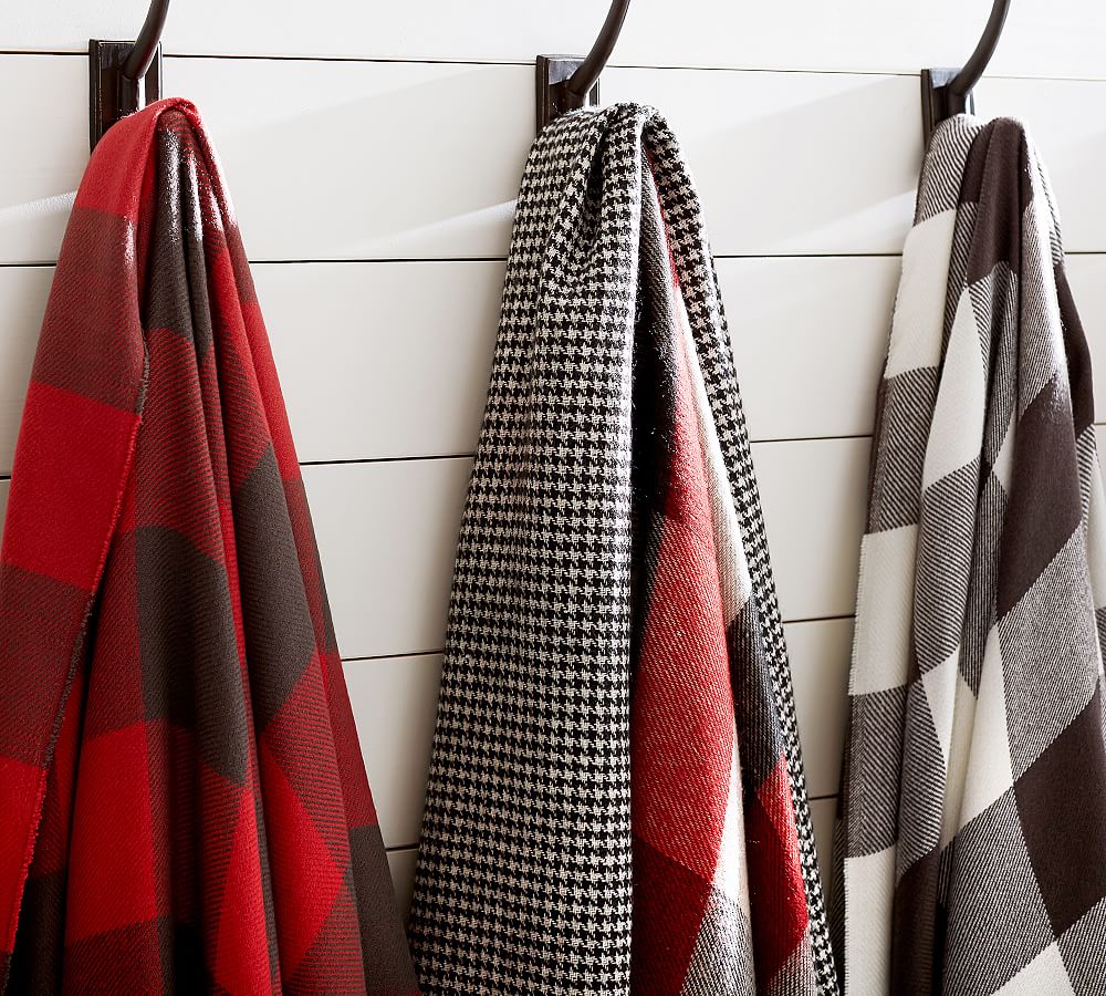 Pottery Barn Buffalo Plaid Throw 14.99 shipped