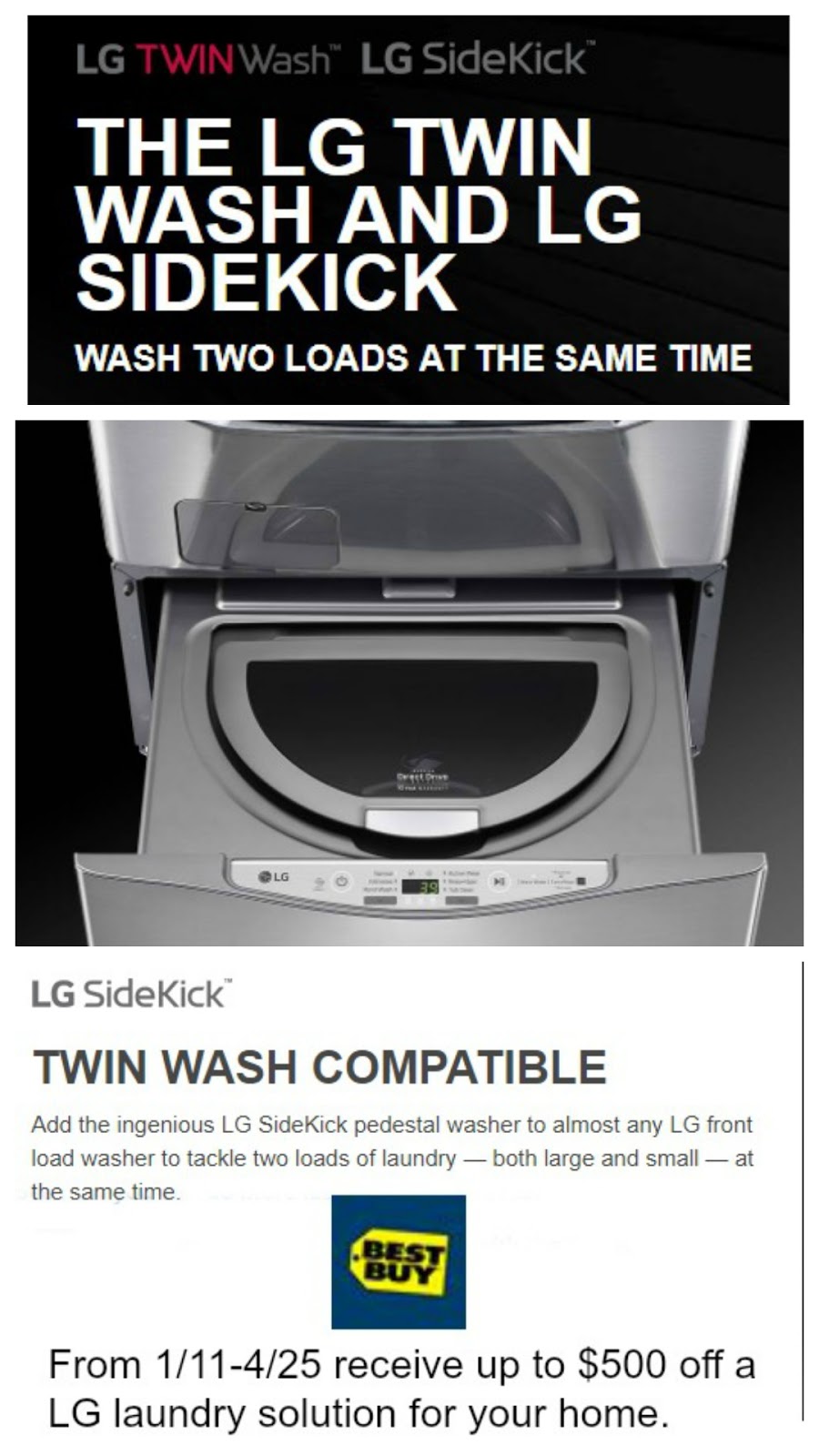 Dream Laundry Room? Con LGUS at BestBuy Make it a Reality. ad