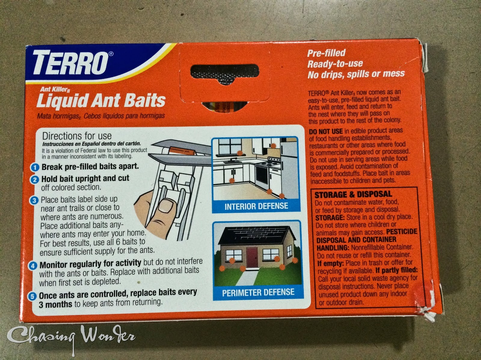 Chasing Wonder TERRO Ant Killer