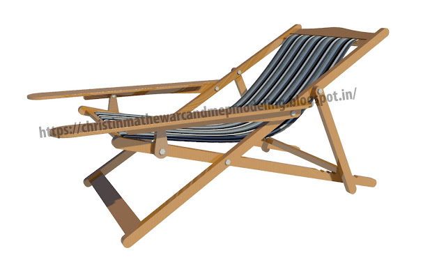 Christin Mathew Architectural Mep Modeling Wooden Easy Chair