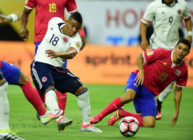 Costa Rica surpreende a Colômbia, mas acaba eliminada