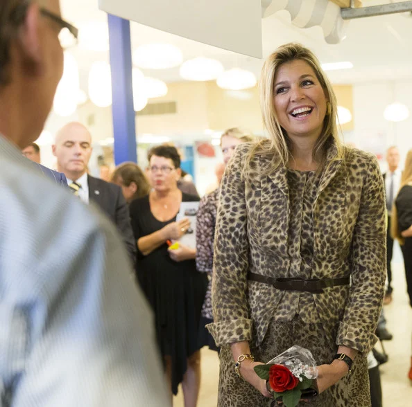 The Queen got to meet with various employees who work with the organization, as well as some of the people who benefit from the organization.