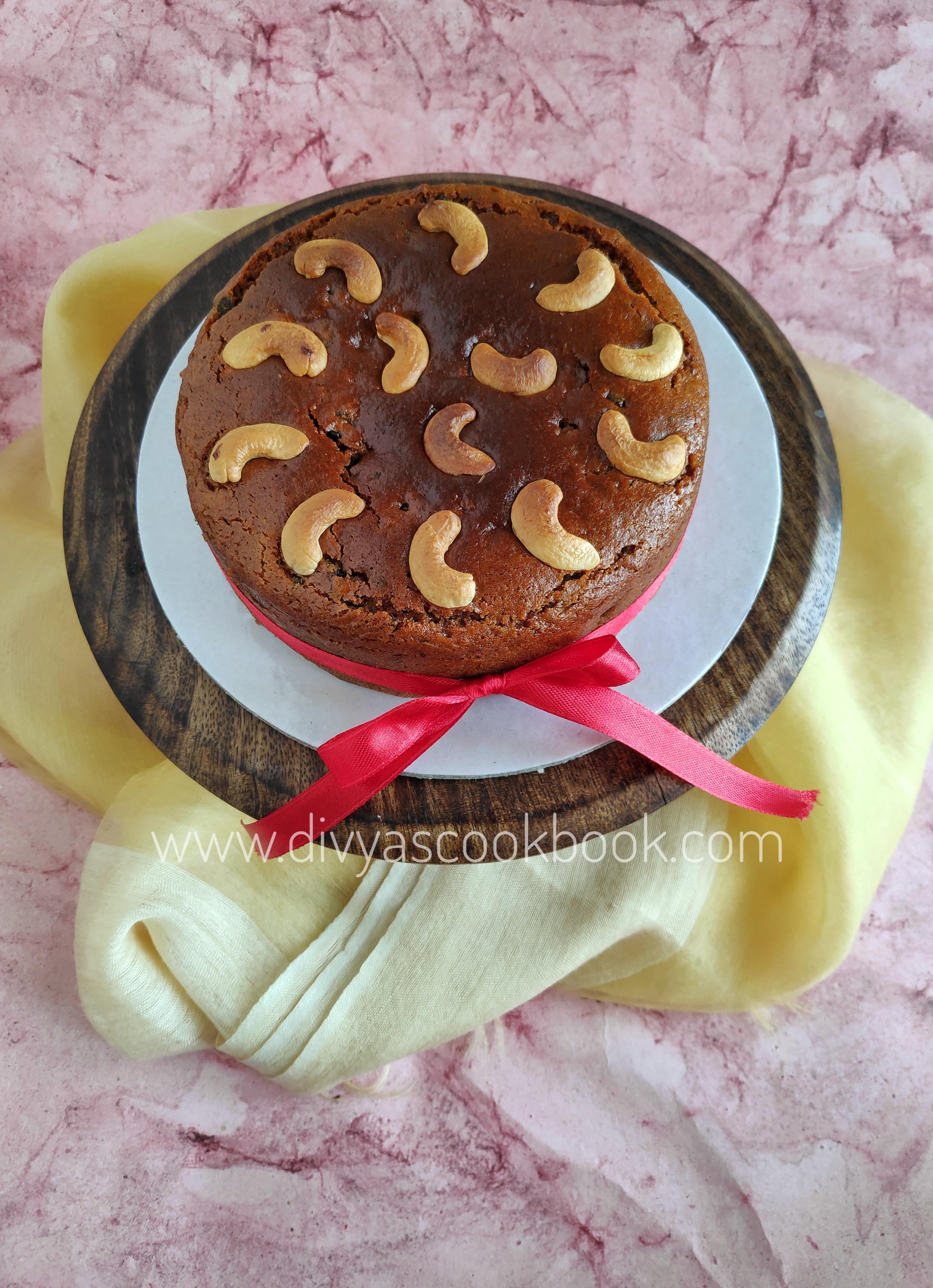 Easycooking Eggless Christmas Fruit Cake Kerala Plum Cake Eggless