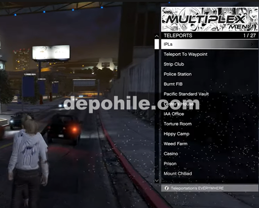 GTA 5 Online 1.52 Multiplex Menu Para, Araç Spawn Hilesi İndir