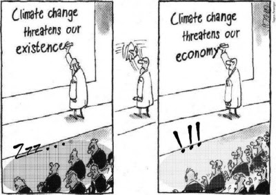 Cartoon: Climate change threatens our existence and economy